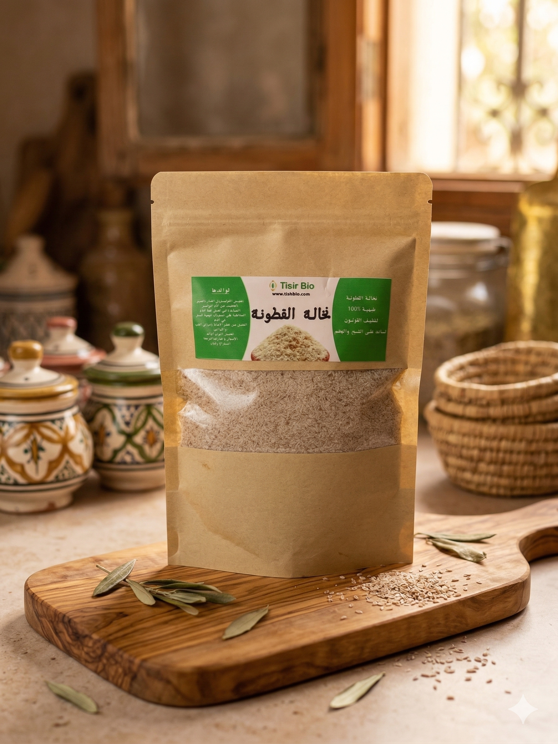 نخالة قاطونة طبيعية 100% – راحة فورية للقولون والهضم