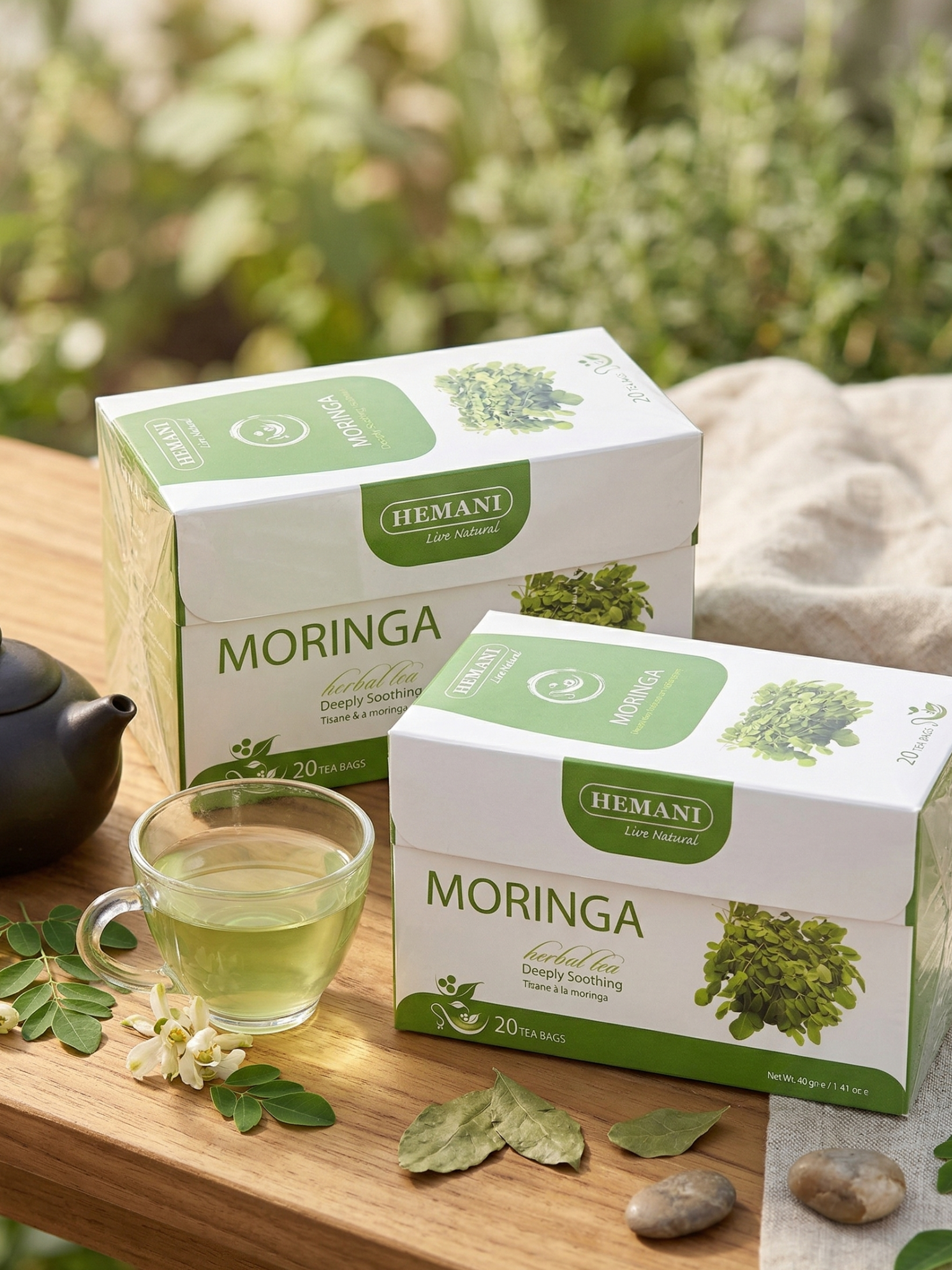 شاي المورينجا من هيماني - 20 كيسًا - فوائد طبيعية متعددة