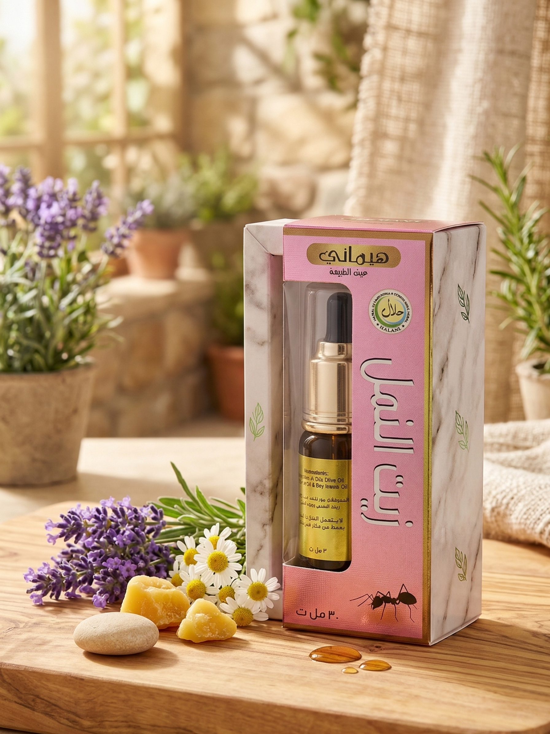 ✨ زيت النمل من هيماني: الحل الطبيعي لشعر أقل ونعومة أكثر! ✨